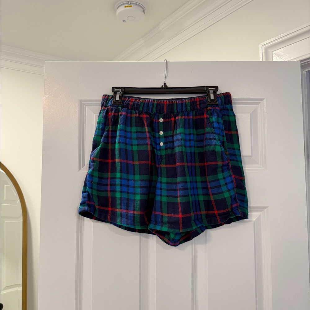 Aerie Plaid Flannel Pajama Shorts